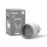 SONOFF S60TPF Presa Smart 16A 2.4G WIFI Intelligente Smart Plug with Timer, Power Statistics, Overload Protection, Voice Control, Compatible with Alexa, Google Home
