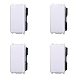 IXTRIMA Interruttore unipolare 1P 16A compatibile plana colore bianco EV0401 kit 4pz