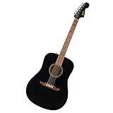 Fender California Debut Redondo Dreadnought Acoustic Guitar, Spruce Top, Black Pickguard, Black