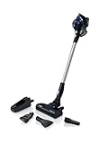 Bosch Unlimited Serie 6, Scopa Elettrica Ricaricabile Senza Fili, Aspirapolvere dal Design Leggero e con Vasta Gamma di Accessori Multisuperficie, Blu, BBS611MAT