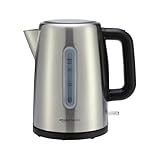 Amazon Basics Bollitore elettrico portatile, in acciaio inox, 1.7 litri, argento
