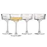 Flûte Pasabahce Elysia - 260 cc, Set di 4, Flûte per Feste Nuziali da Brindare, Bicchieri Cristallini Trasparenti per Champagne, Bicchiere da Cocktail per Serate di Festa