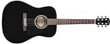 Fender CD-60 Dreadnought V3 DS Chitarra Acustica, Tastiera in Noce, Nero