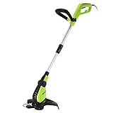 Bakaji Decespugliatore Elettrico 600 W Diametro Taglio 32 cm Tagliaerba Tagliabordi Altezza Regolabile e Testata Taglio Inclinabile Rasaerba Giardino con Filo Nylon da 8mt Incluso
