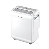 Ariston DEOS 10 EVO - Deumidificatore Casa Muffa Portatile 10L/24h con Ruote, Bagno e Ambienti Fino 30㎡, Piccolo Assorbi Umidità 32x41,4x20,5-3 Velocità d'Aria e Filtro Antipolvere, Consumo Max 210w