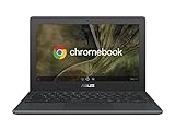 Asus Chromebook Notebook Con Monitor 11.6' Hd Anti-Glare, Intel Celeron N4020, Grigio Scuro