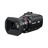 Panasonic HC-X1200E Videocamera Palmare 4K 60p con Obiettivo Grandangolare da 25 mm, Zoom Ottico 24x, OIS Ibrido a 5 Assi, USB PD, Nero