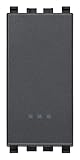 Vimar serie eikon - Pulsante 1 polo contatto chiuso 10a grigio