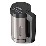 BLACK+DECKER BXSM1000E - Soup Maker 1040W | Caraffa Inox 1,6L | 7 Programmi Automatici | Smoothies, Compote & Zuppe | Funzione Mantenimento Caldo | Schermo Digitale | Materiali Senza BPA