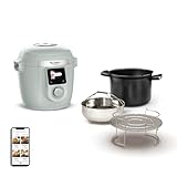 Moulinex Cookeo Wifi 10 in 1, multicooker intelligente ad alta pressione, 10 modalità di cottura, veloce, senza sorveglianza, guida passo a passo, 6 l, CE96G310