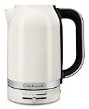 KitchenAid 5KEK1701EPL - Bollitore elettrico da 1,7 l, con regolazione digitale della temperatura (50°C-100°C), funzione di mantenimento in caldo (30 min), parete interna in acciaio inox, display LED