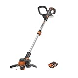 WORX WG163E.1 Decespugliatore Tagliabordi a Batteria 20V, stelo in Alluminio regolabile, Rasaerba Elettrico da Giardino, Diametro Taglio 30 cm e filo da 1.65 mm - 1 Batteria Inclusa