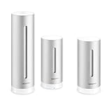 Netatmo Stazione meteorologica da interno ed esterno con sensore esterno wireless + modulo aggiuntivo, compatibile con Amazon Alexa, Google Home e Apple HomeKit, NBU-NWS-NIM-EU