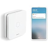 Netatmo - Rilevatore Di Monossido Di Carbonio Intelligente, Wi-Fi, Autonomia Di 10 Anni, Allarme Da 85 Db, Certificazioni En 50291 E Nf, Nco-It, ‎Udibile, Bianco, ‎10 x 2.3 x 10 cm, 390 grammi