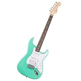 Fender Squier Debut Series HSS Stratocaster Chitarra Elettrica, Chitarra per Principianti, con garanzia di 2 anni, Seafoam Green