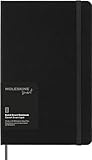 Moleskine Smart Notebook, Smart Writing System, Notebook Digitale con Copertina Rigida, Pagine a Righe e Chiusura Elastica, Colore Nero, Formato Large 13 x 21 cm