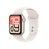 Apple Watch SE 3 GPS, Cassa 40 mm in alluminio galassia con Cinturino Sport galassia - S/M