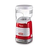 Ariete Pop Corn Party Time 2956, Macchina Pop Corn con Cottura ad Aria Calda, Incluso Dosatore, 60gr di Pop Corn in 2 Minuti, 1100 W, Rosso