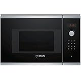 Bosch Elettrodomestici Bel523Ms0 Microonde Integrabile Ad Incasso, 800 W, 20 L, Nero, 594 X 382 X 317 Mm
