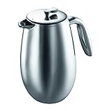 Bodum BODUM COLUMBIA Caffettiera, doppia parete, 8 tazze, 1.0 l, acciaio inox Brillante