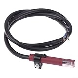 Rilevatore di fiamma compatibile con QRB1, fotocellula a occhio elettrico con fotoresistenza per bruciatori, fotocellula QRB1 per bruciatori diesel, 5 cm rosso nero
