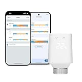 Eve Thermo (Matter, 5ª gen): valvola termostatica intelligente, nuovo design, controllo automatico della temperatura, richiede Amazon Alexa, Apple Home,necessario Thread Border Router