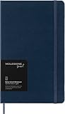 Moleskine Smart Notebook, Sistema di Smart Writing, Smart Notebook con Copertina Rigida, Pagine a Righe e Chiusura Elastica, Colore Blu Zaffiro, Formato Large 13 x 21 cm