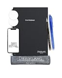 Dreiklang - be smart Quaderno Riutilizzabile Spirale A5 con Agenda – Blocco Note, Rigato & Puntinato, 2 Penne & Panno inclusi