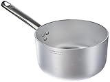 Pentole Agnelli Linea Alluminio 3 mm Professionale Casseruola Alta con Manico Inox, Argento, 18 cm