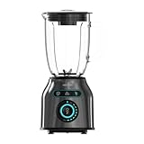 Cecotec Frullatore Power Black Titanium 2200MAX Prodigy. 2200W, 6 Lame in Acciaio Inossidabile, Trita Ghiaccio, Funzione Turbo, Funzione Frullato, Funzione AutoClean