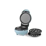 Giles & Posner 3 in 1 Mini-Bites Maker - Piastre di cottura antiaderenti, macchina per donuts, waffle e pancake, 3 minuti di preriscaldamento, piedini antiscivolo, luci indicatori di prontezza, 400W