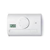 Finder Termostato digitale a rotella Tipo 1T.41. Alimentazione a batteria.Funzioni Antigelo, Estate, Inverno, Selettore Giorno/Notte. Temperatura Regolabile da 5 a 33 °C. Colore Bianco
