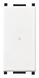 Vimar 14100 Plana Interruttore 1P 10 AX 250 V~ assiale illuminabile, tasto sostituibile, bianco. Max 100 W per lampade con alimentatore integrato (IEC 60669-1:2017)