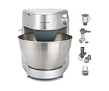 Kenwood Prospero+ KHC29A.X0SI Assistente Cucina con Ciotola in Acciaio Inox da 4,3 l, Set Include 12 Accessori, 3 Ganci e Fruste, Miscelatore per Vetro, Robot da Cucina, Tritacarne, Spremiagrumi e