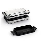 Moulinex Optigrill 4in1 XL, Griglia Elettrica, Barbecue e Forno in Unico Dispositivo, Pasto Completo, Capacità 6-8 Persone, Indicatore di Cottura, 12 Programmi Automatici, Piastre Antiaderenti, GI784D
