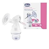 Chicco Natural Feeling Tiralatte Manuale, Confortevole e Veloce, con Estrazione del Latte Facilitata