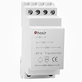 Trasformatore 220V 12V - Alimentatore 8V 12V 24V AC esportazioni, 230V/AC Importazione,Max 8VA, Meanwell Per DIN Rail, Alimentatore Da Quadro Per Sorveglianza E Citofonia, BT-8 Non supporta DC