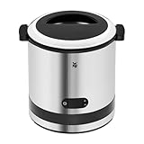 WMF - macchina del gelato 3 in 1, gelatiera per frozen yoghurt, sorbetto e gelato, capacità 300 ml con cucchiaio da gelato, in acciaio inox/cromargan opaco/colore argento