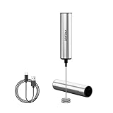 GRIFEMA Frullino Montalatte USB, Montalatte Ricaricabile13000 giri/min, Ergonomico, Frullino Elettrico senza BPA, Schiumatore Latte Elettrico per Latte, Caffè, Cappuccino, Matcha Bevanda