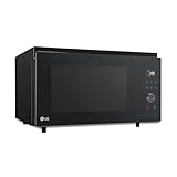 LG MJ3965BPS Forno Microonde Smart Inverter Combinato e Ventilato con Doppio Grill, 39 Litri, 1350 W, Programmi Automatici, 5 Livelli di Potenza, Piatto Microonde Crispy Incluso - Nero Fumè
