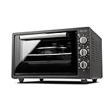 Girmi FE37 Grancotto Forno Elettrico Ventilato, 300°C, 37 Litri, Griglia Inox, Timer 90 minuti, 1500 W, Termostato regolabile, Funzione di cottura, Base, Grill, Combinata, Accessori inclusi