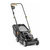 Alpina Rasaerba Elettrico BL 380 E, Larghezza Taglio 38 cm, Motore da 1400 W, Fino a 500 m2, Altezza di Taglio Regolabile in 3 Posizioni, Nero, 38 cm
