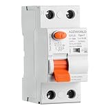Interruttore Differenziale Puro Salvavita Tipo F 40A, RCCB Classe F 1P+N 6kA 300mA 0.3A, 2 Moduli DIN, Ottimo per Inverter Monofase,Climatizzatori,Lavatrici,Pompe