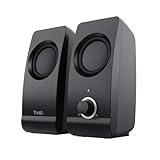 Trust Remo Casse Pc 2.0, 16 W, 8 W Rms, Alimentazione Usb, Jack Aux 3.5 Mm, Altoparlante Stereo, Casse Per Pc Fisso, Set Di Altoparlanti Per Computer, Portatile, Laptop, Casa, Ufficio, Nero