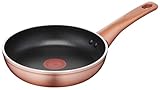 Lagostina Ramata Padella Antiaderente in Alluminio Ø 28 cm con Esterno Effetto Rame, Pentola Gas e Forno, Rivestimento Titanium Easy, Manico Ergonomico in Bakelite (induzione esclusa)