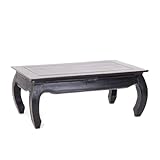 Tavolino da salotto in legno di mogano riciclato, design Opium East, 100 x 60 x 41 cm (larghezza x profondità x altezza)