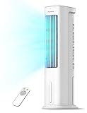PELONIS Raffreddatore d'Aria a Evaporazione, Climatizzatore Mobile, 5L con Telecomando, 355m³/h, Senza Tubo di Scarico