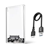 Sh. Case SSD HDD Hard Disk Esterno 2.5' SATA USB 3.0, 5Gbps Supportato UASP, Custodia SSD/HDD Portatile, Box Esterno per Disco Rigido, Adattatore SATA USB 3.0 per Laptop/PC/PS4/Xbox