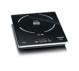 SEVERIN KP 1071, Piastra a induzione, Potenza 2000 W, Diametro 21 cm, 10 livelli di temperatura, Display di temperatura, Timer, Spegnimento automatico in caso di pericolo, risparmio energetico