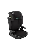 Graco Seggiolino Junior Maxi i-Size R129, Rialzo per Seggiolino, Braccioli e Poggiatesta Regolabili in Altezza, Leggero, con Portabicchieri, Nero, Junior Maxi i-Size